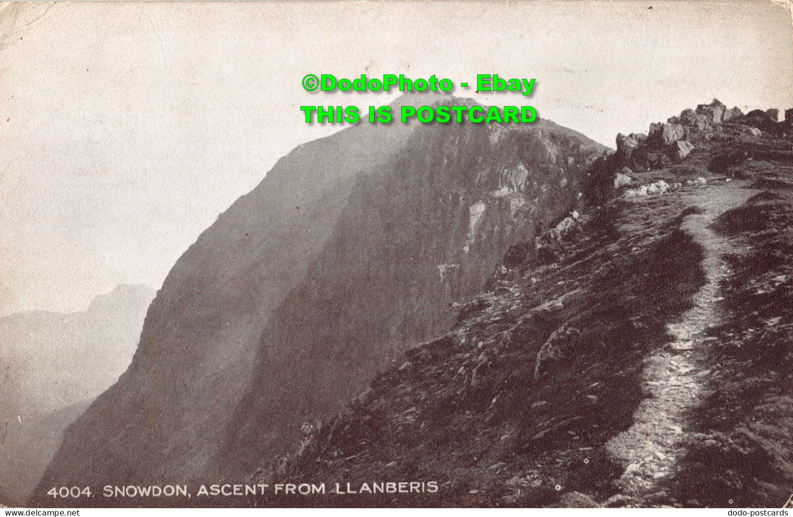 R347122 Snowdon. Ascent From Llanberis. Photochrom. Sepiatone Series. 1925 - World