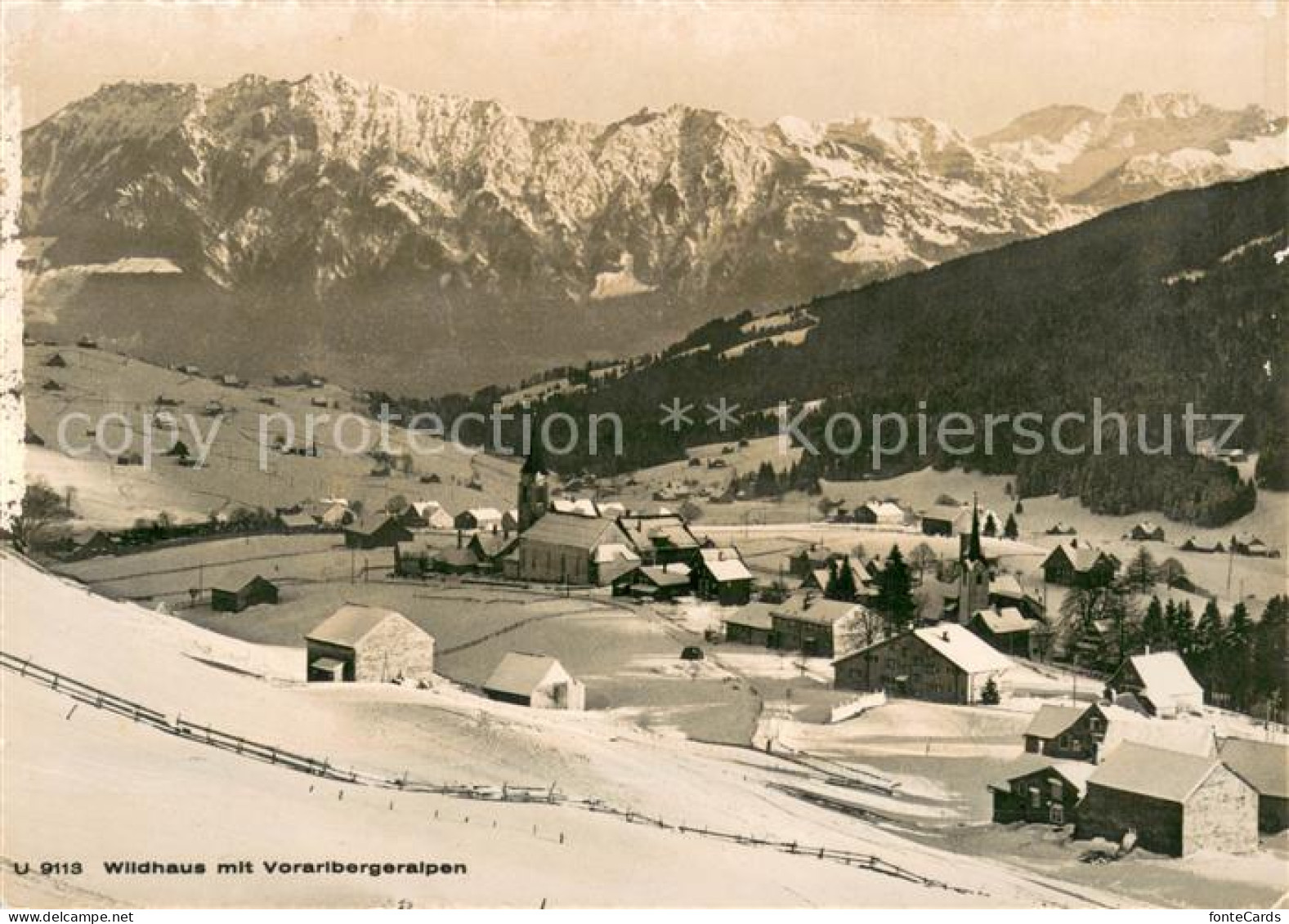 13728417 Wildhaus  SG Winterpanorama Mit Vorarlberger Alpen  - Andere & Zonder Classificatie