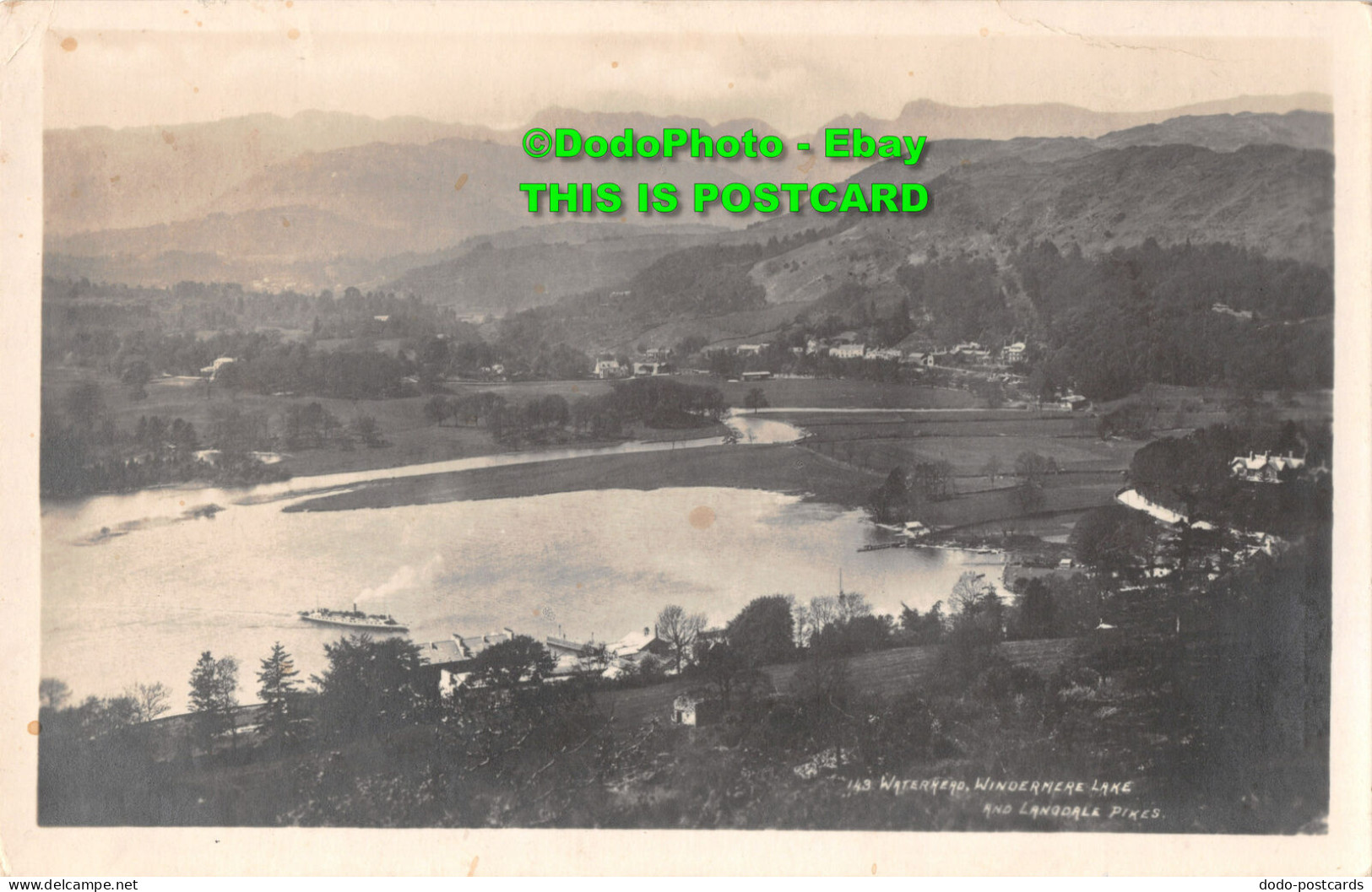 R347125 Waterhead. Windermere Lake And Langdale Pikes. G. P. Abraham. 1926 - Monde