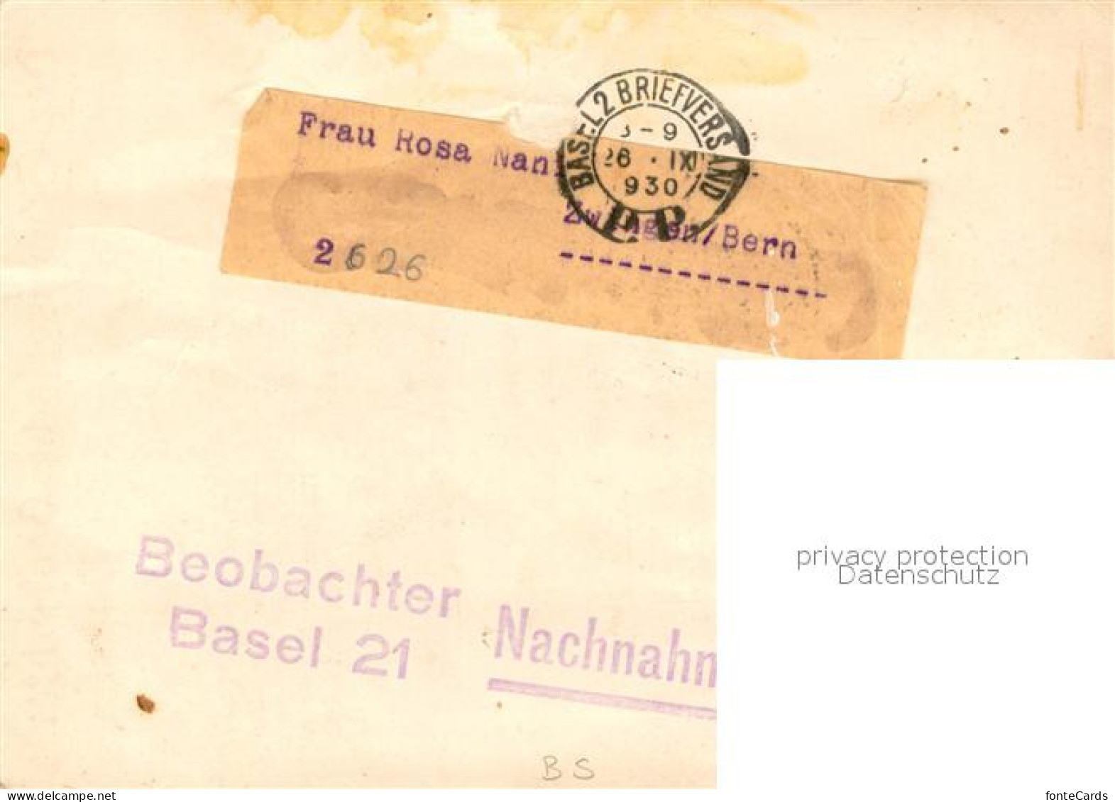 13728367 Basel BS Der Schweizerische Beobachter Nachnahme Basel BS - Other & Unclassified