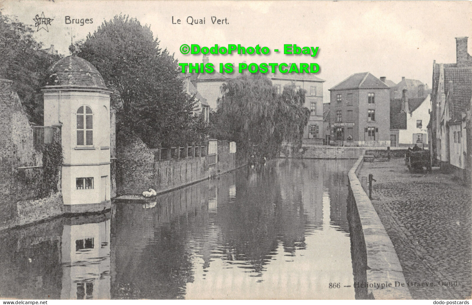 R347823 Bruges. Le Quai Vert. Star. Heliotype De Graeve. 1911 - World