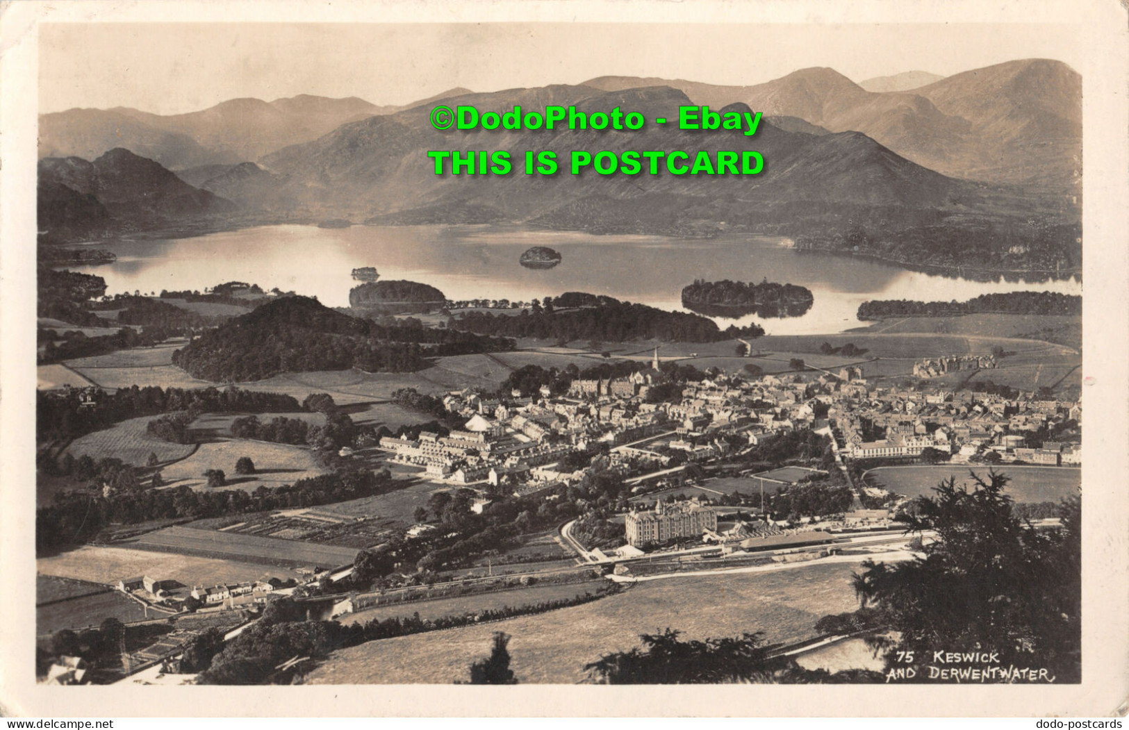 R347826 Keswick And Derwentwater. G. P. Abraham. RP. 1937 - World