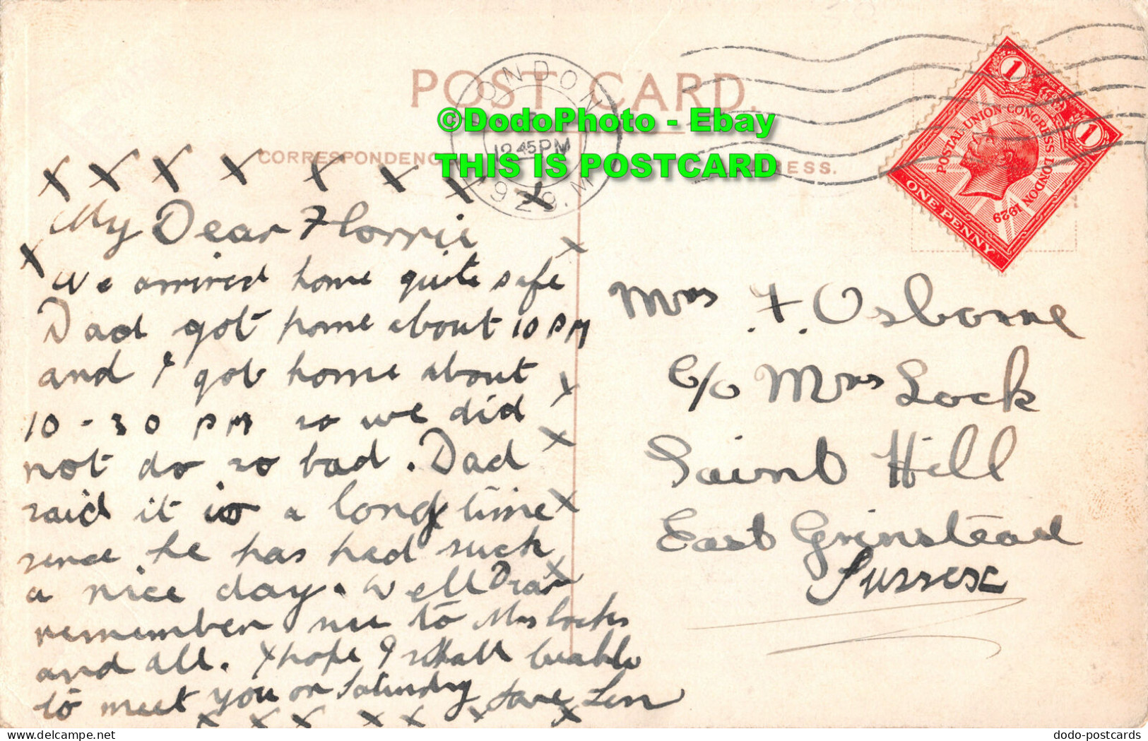 R347138 Eastbourne. Carpet Gardens. Postcard. 1929 - Monde