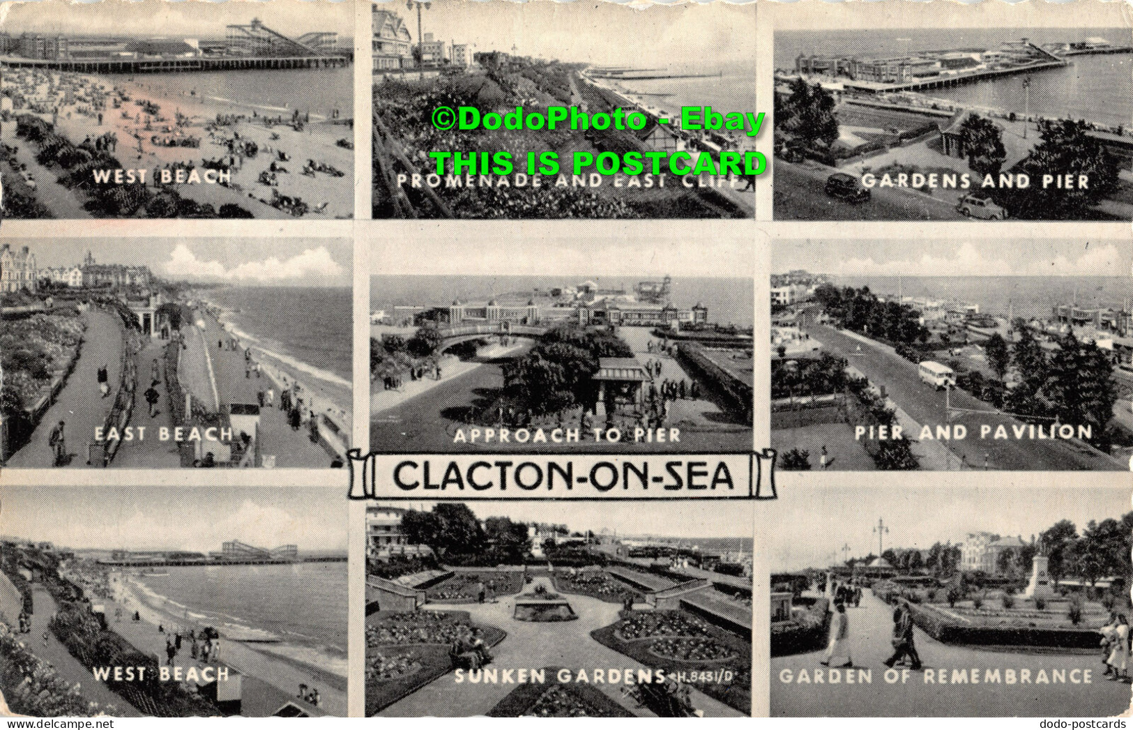 R347836 Clacton On Sea. East Beach. West Beach. Pier And Pavilion. Valentine. Si - World