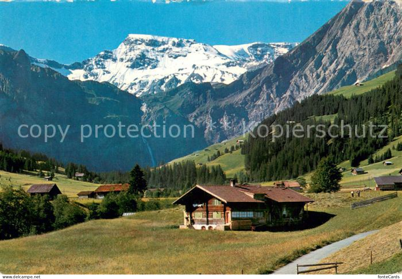 13727067 Adelboden Bauernhaus Mit Wildstrubel Adelboden - Sonstige & Ohne Zuordnung