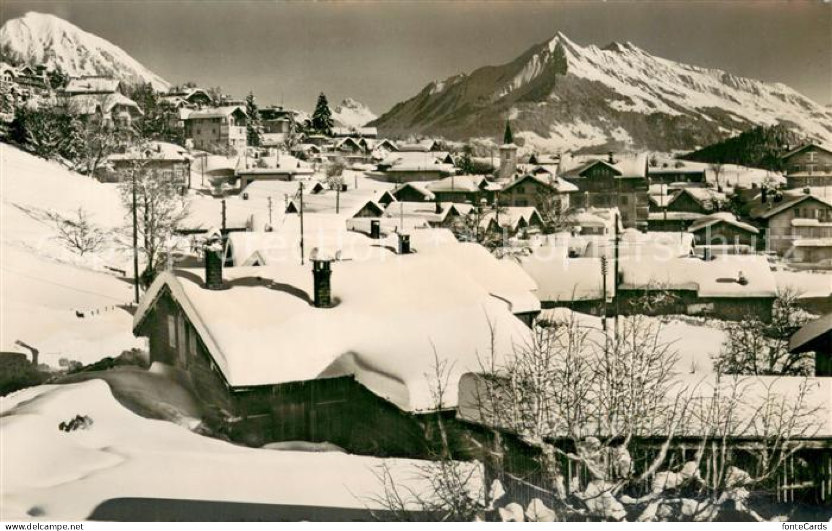 13726859 Leysin VD Village Avec Le Pic Chaussy Gummfluh Et Le Mont D Or - Autres & Non Classés