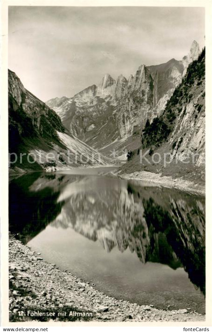 13724197 Faehlensee IR Bergsee Mit Altmann Appenzeller Alpen  - Andere & Zonder Classificatie