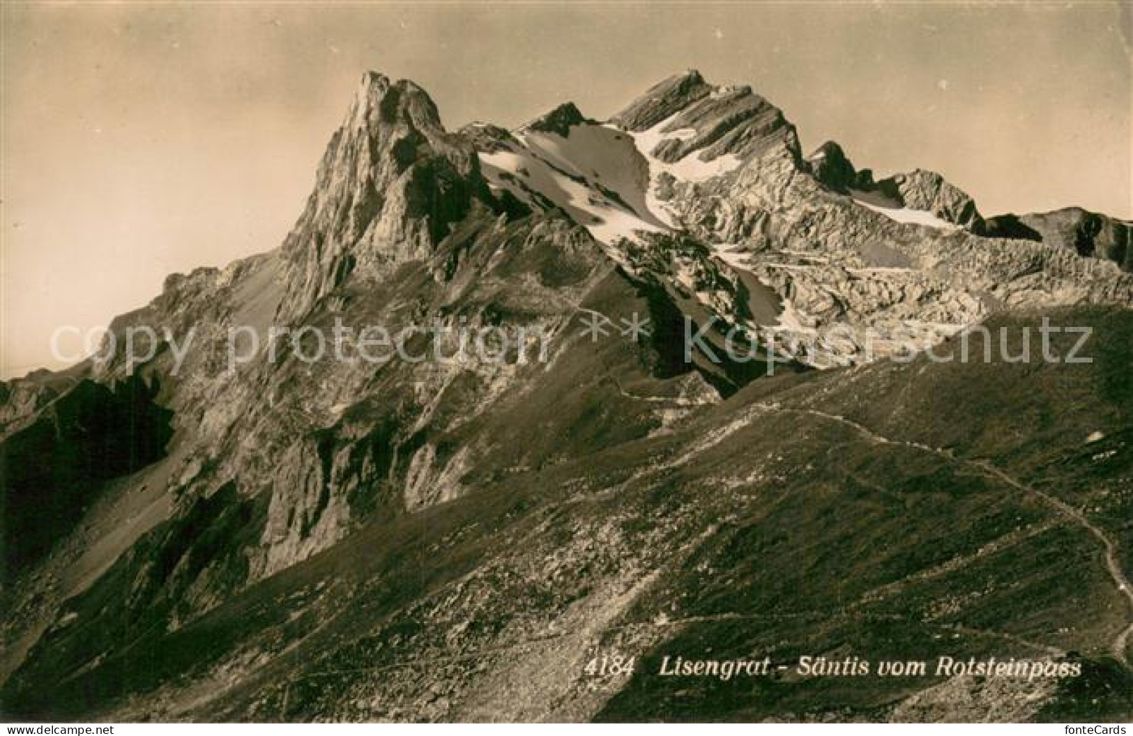 13724167 Appenzell IR Lisengrat Saentis Vom Rotsteinpass Bergwelt Appenzeller Al - Sonstige & Ohne Zuordnung