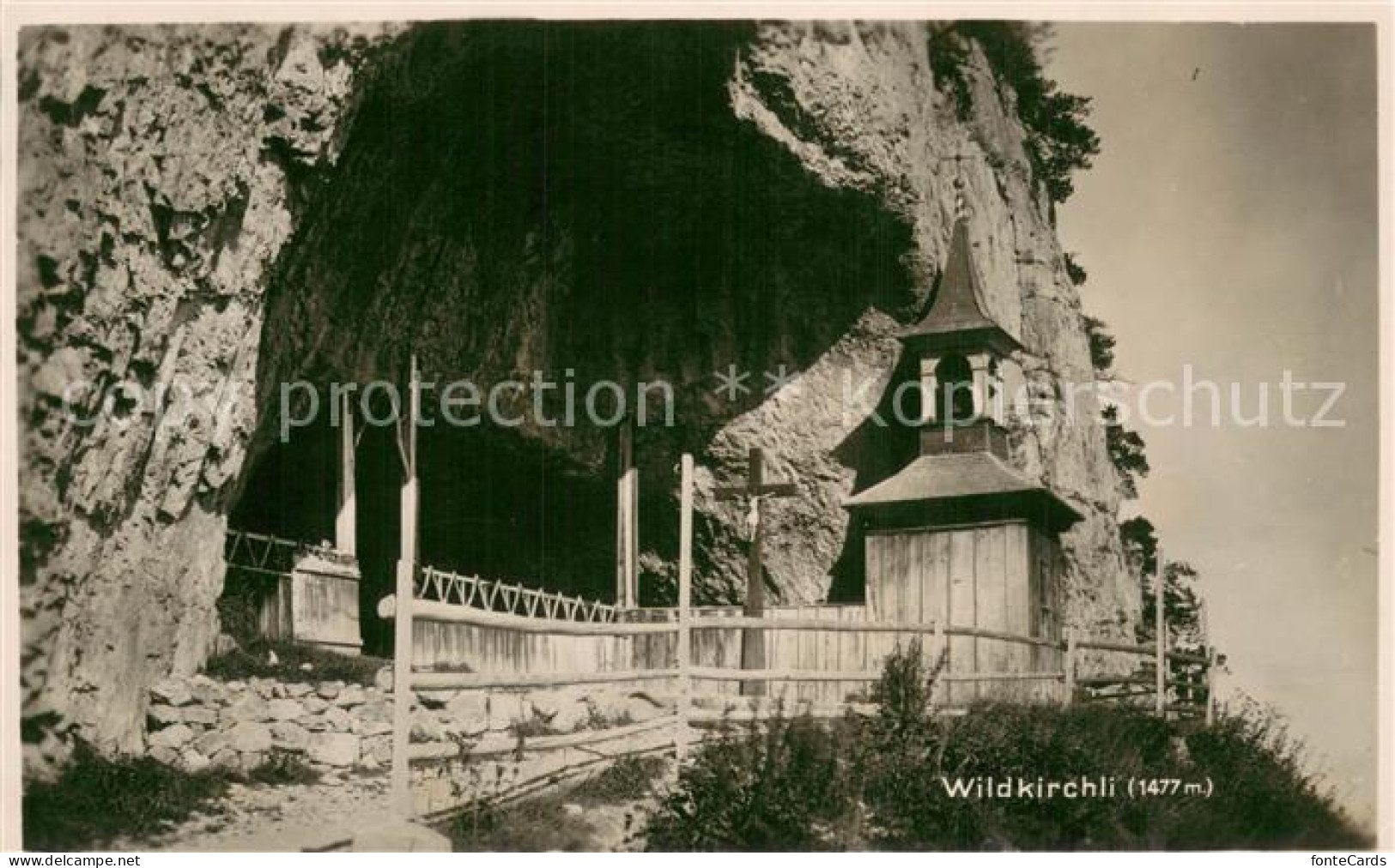 13724147 Wildkirchli Weissbad IR Einganz Zur Hoehle Im Alpstein Appenzeller Alpe - Sonstige & Ohne Zuordnung