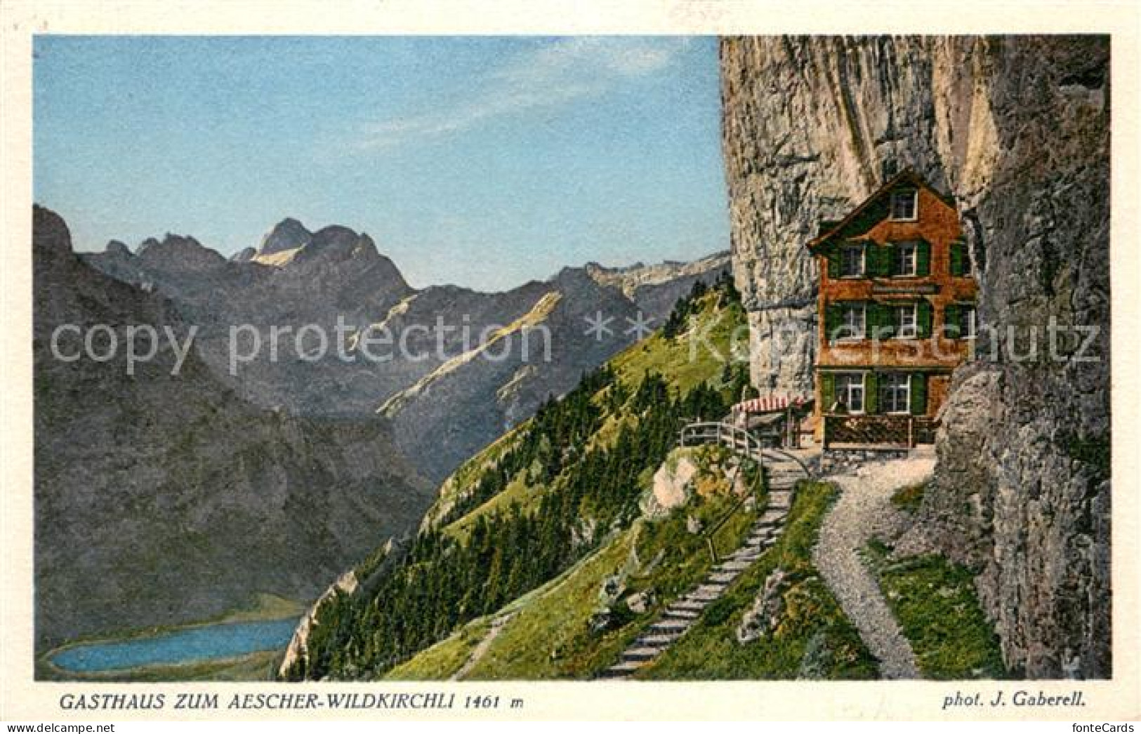 13724089 Wildkirchli Weissbad IR Berggasthaus Zum Aescher Bergsee Appenzeller Al - Altri & Non Classificati