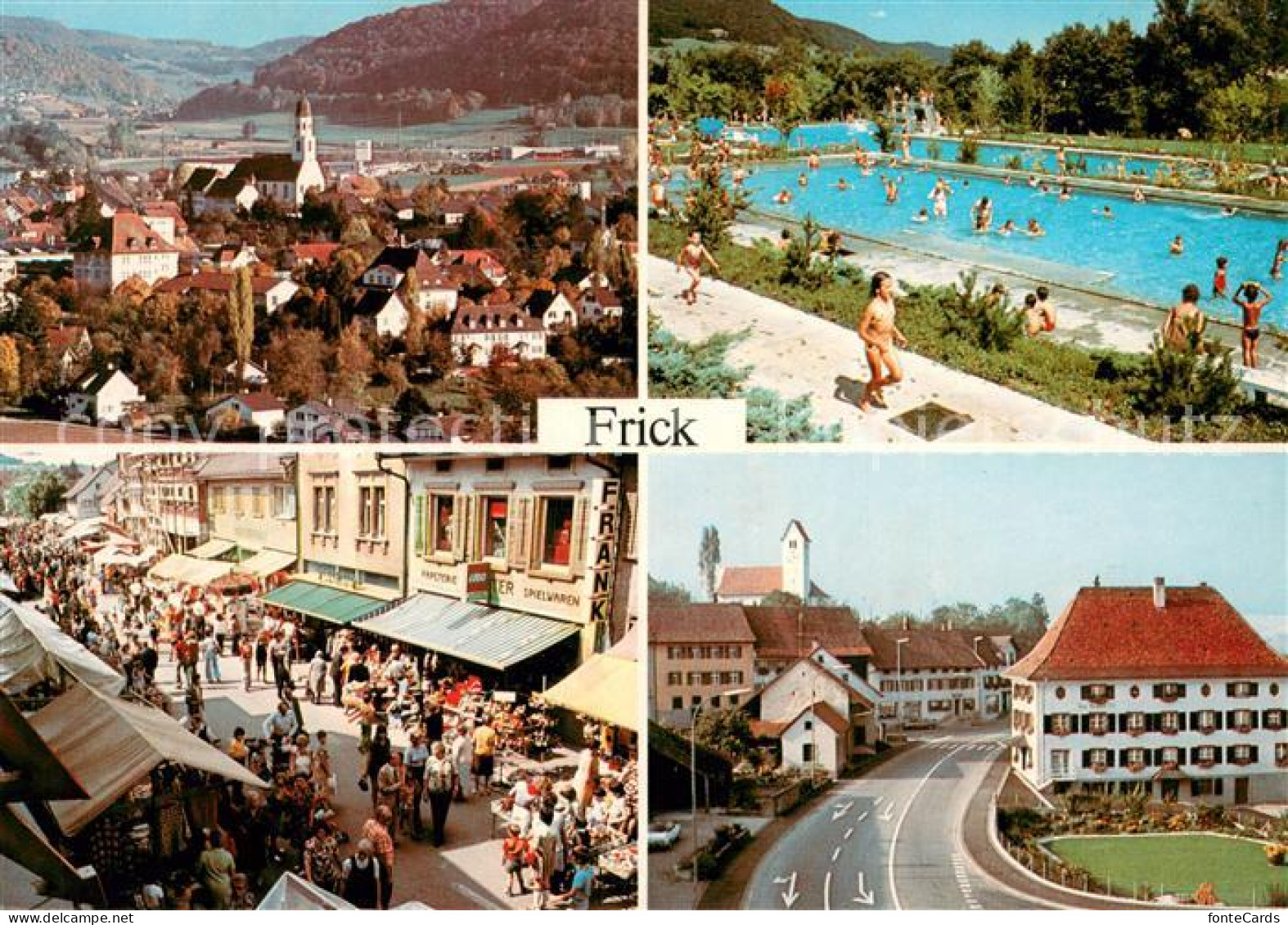 13721649 Frick Panorama Freibad Strassenpartien Frick - Andere & Zonder Classificatie