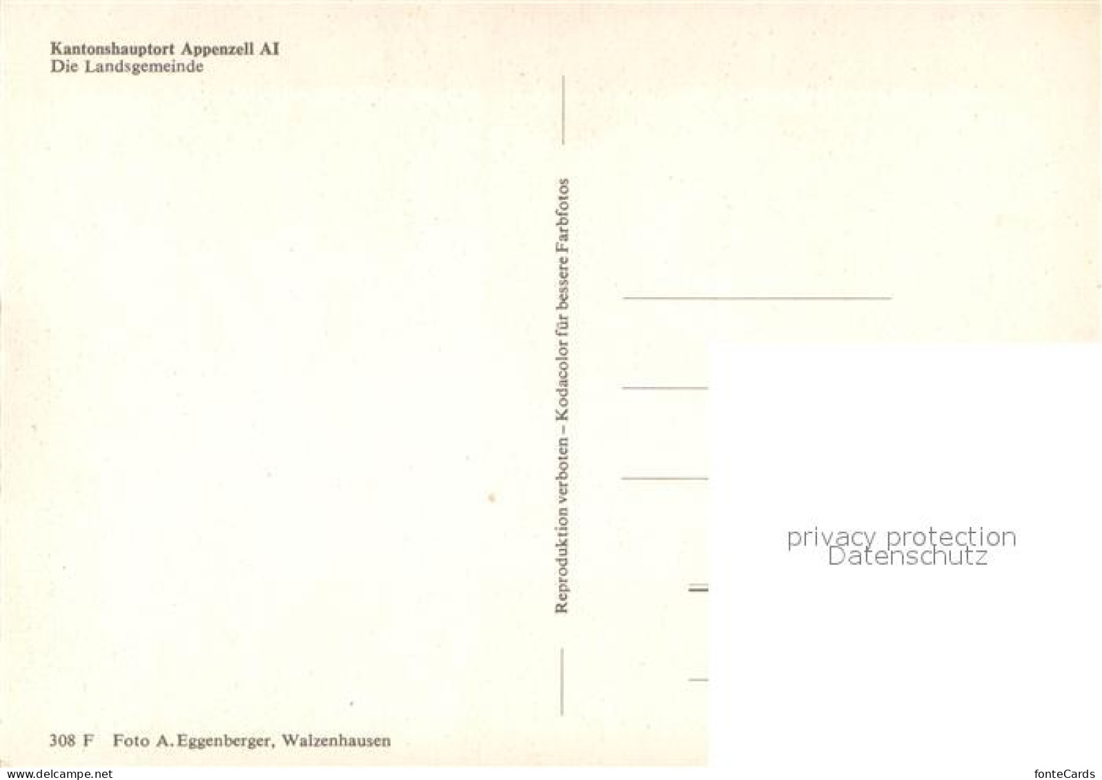 13718957 Appenzell IR Die Landsgemeinde Appenzell IR - Altri & Non Classificati