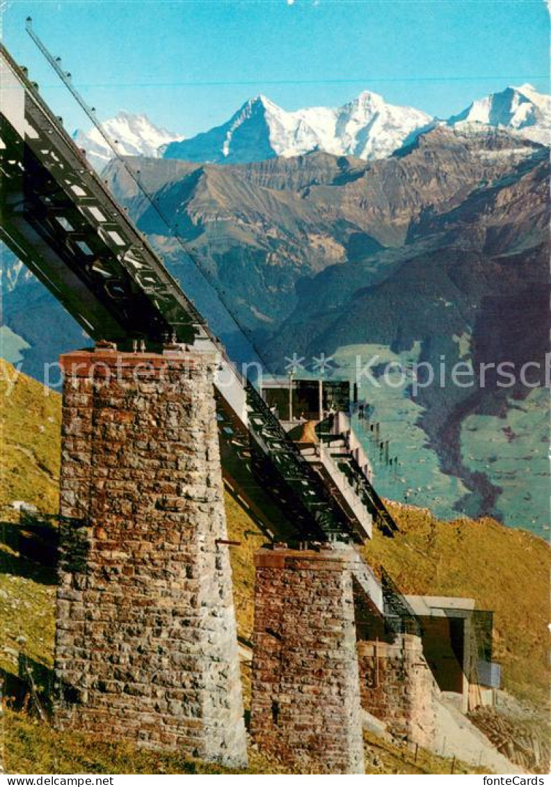13718767 Muelenen Niesenbahn Auf Dem Hegernalpviadukt Blick Auf Die Jungfraugrup - Other & Unclassified