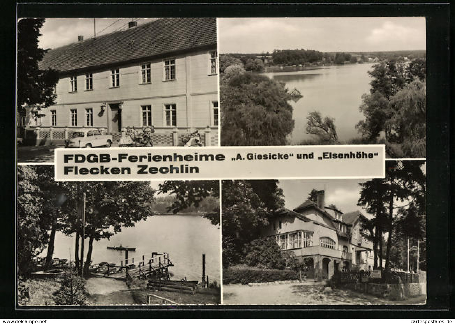 AK Flecken Zechlin, FDGB-Ferienheim A. Giesecke Und Elsenhöhe  - Zechlin
