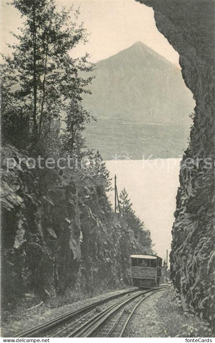 13717967 Beatenberg Drahtseilbahn Mit Thunersee Und Niesen Berner Alpen Beatenbe - Otros & Sin Clasificación