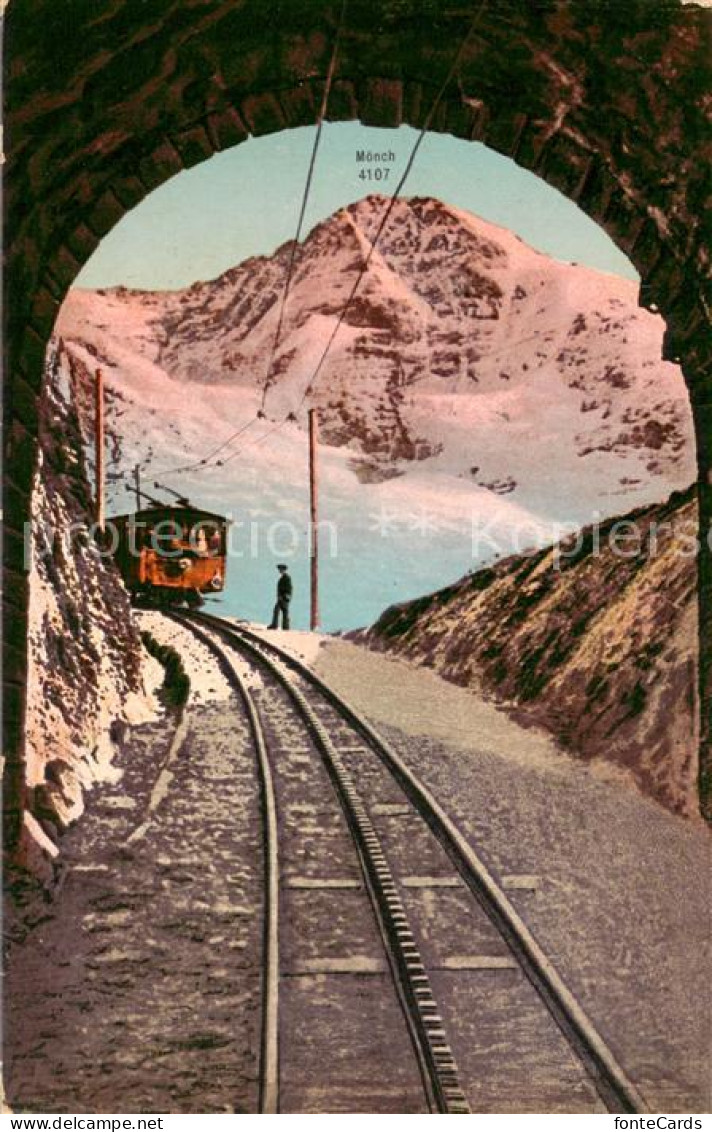 13717947 Jungfraubahn Zahnradbahn Blick Zu Moench Berner Alpen Jungfraubahn - Sonstige & Ohne Zuordnung