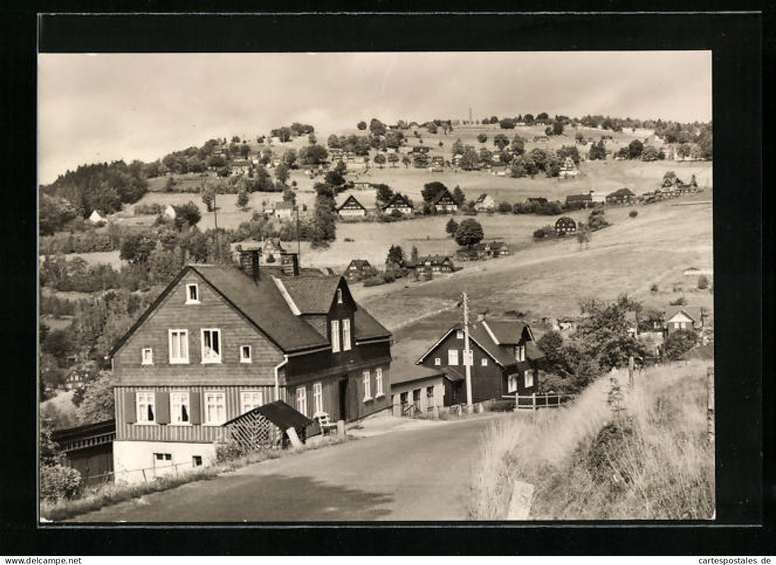 AK Klingenthal I. Sa., Blick Zum Aschberg  - Klingenthal