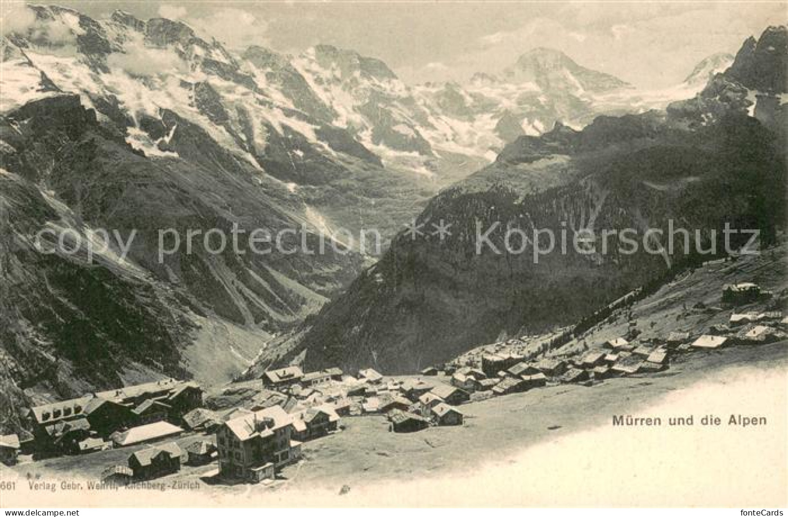 13717649 Muerren BE Gesamtansicht Mit Alpenpanorama Berner Alpen Muerren BE - Andere & Zonder Classificatie