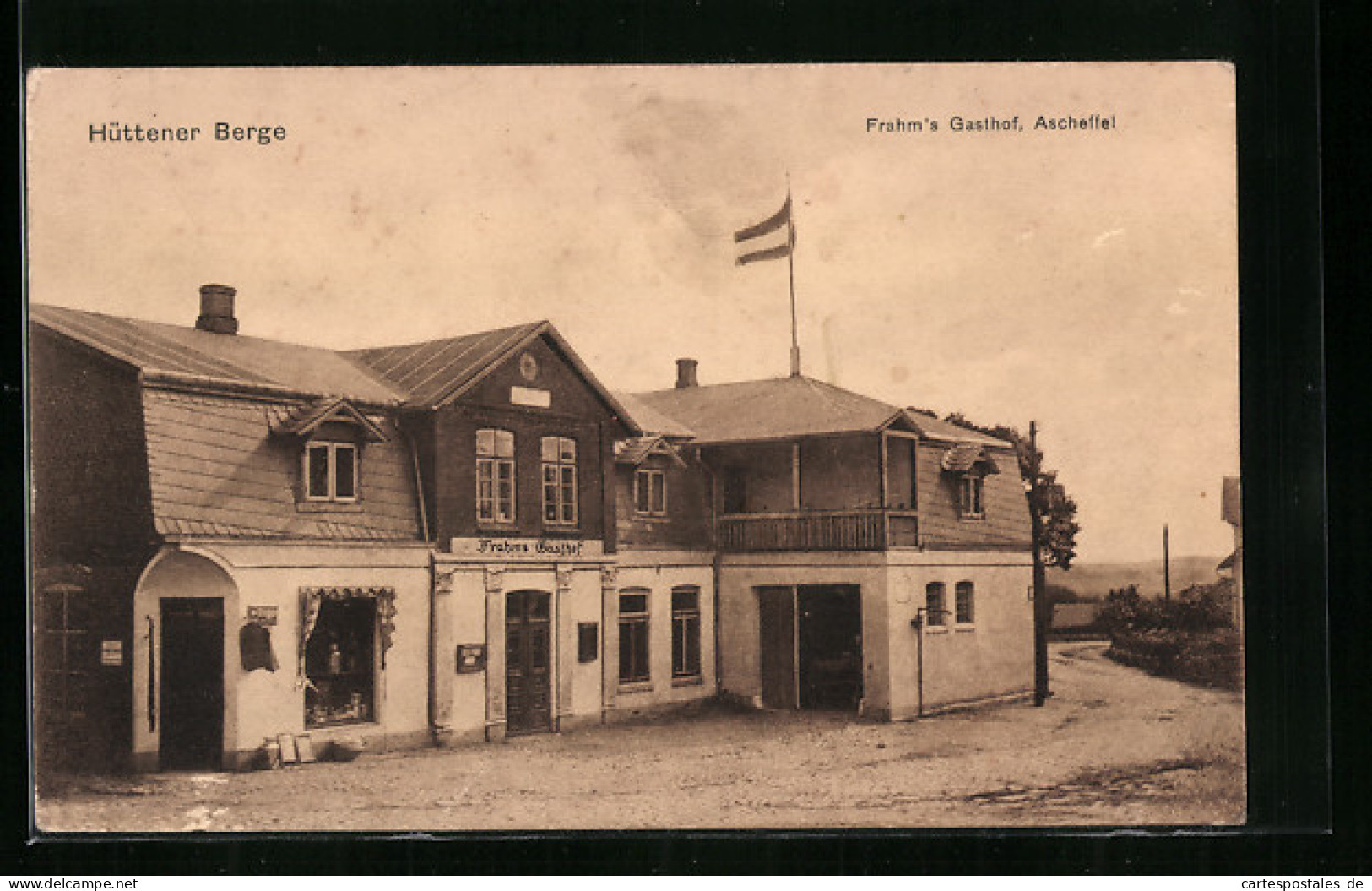 AK Ascheffel, Frahm`s Gasthof Auf Dem Hüttener Berge  - Other & Unclassified