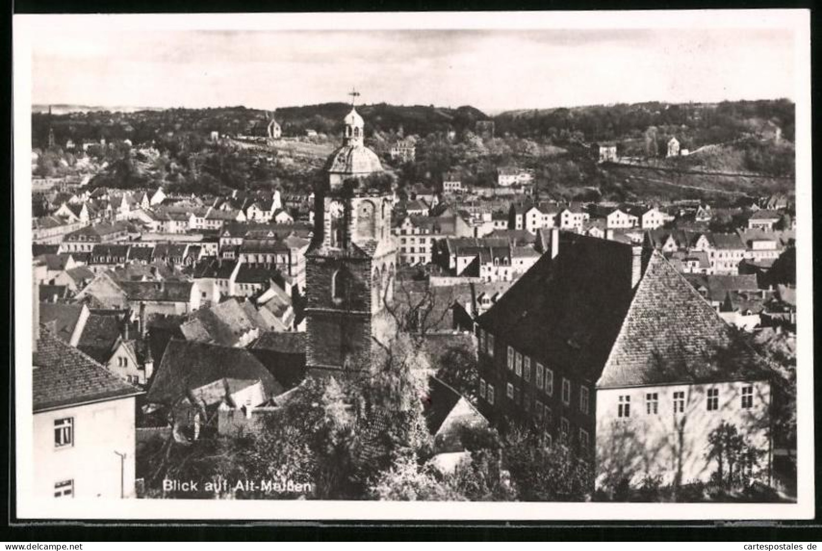 Fotografie Brück & Sohn Meissen, Ansicht Meissen, Blick Auf Alt-meissen Mit Der Kirche  - Lugares