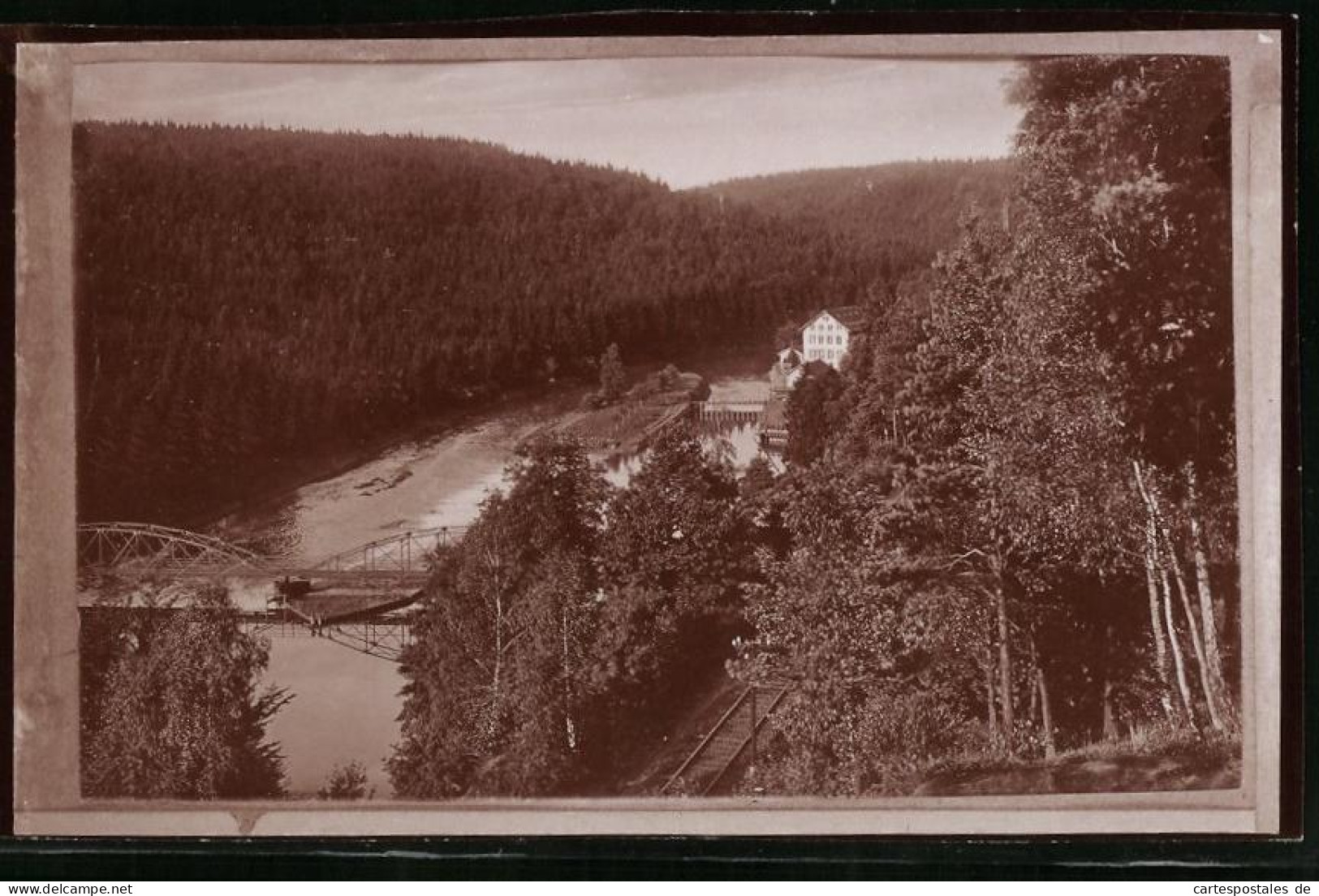 Fotografie Brück & Sohn Meissen, Ansicht Amerika / Muldental, Blick Nach Der Strickgarnspinnerei  - Orte