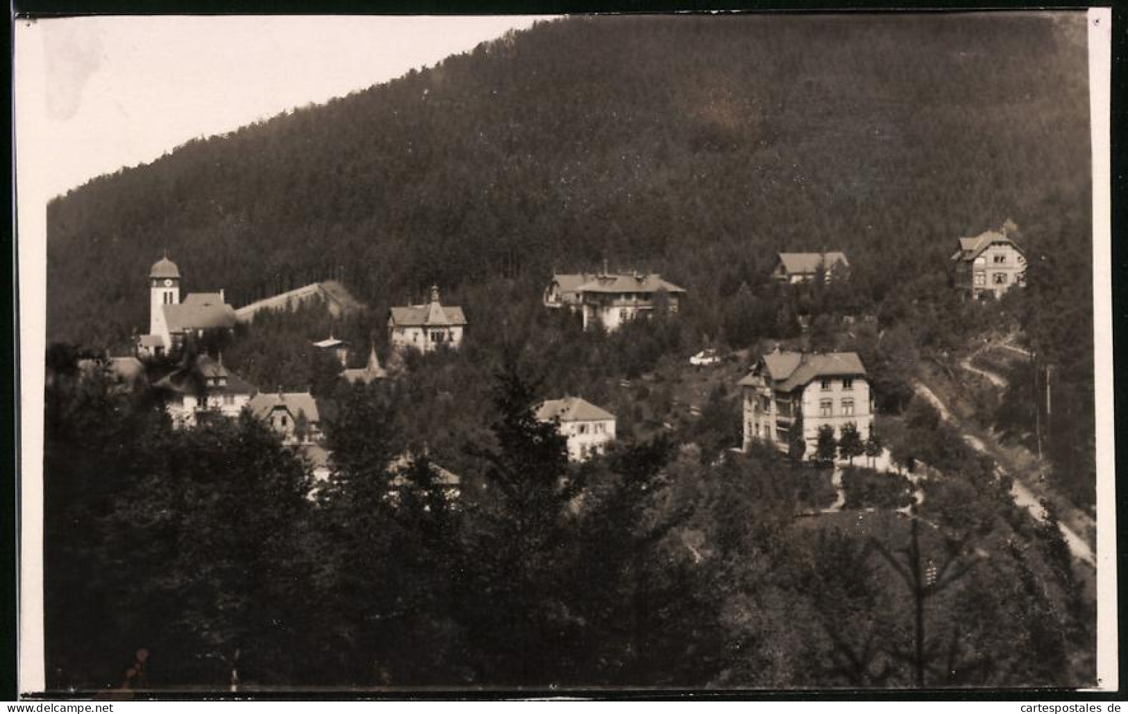 Fotografie Brück & Sohn Meissen, Ansicht Kipsdorf I, Erzg. Ortsansicht Mit Wohnvillen  - Orte