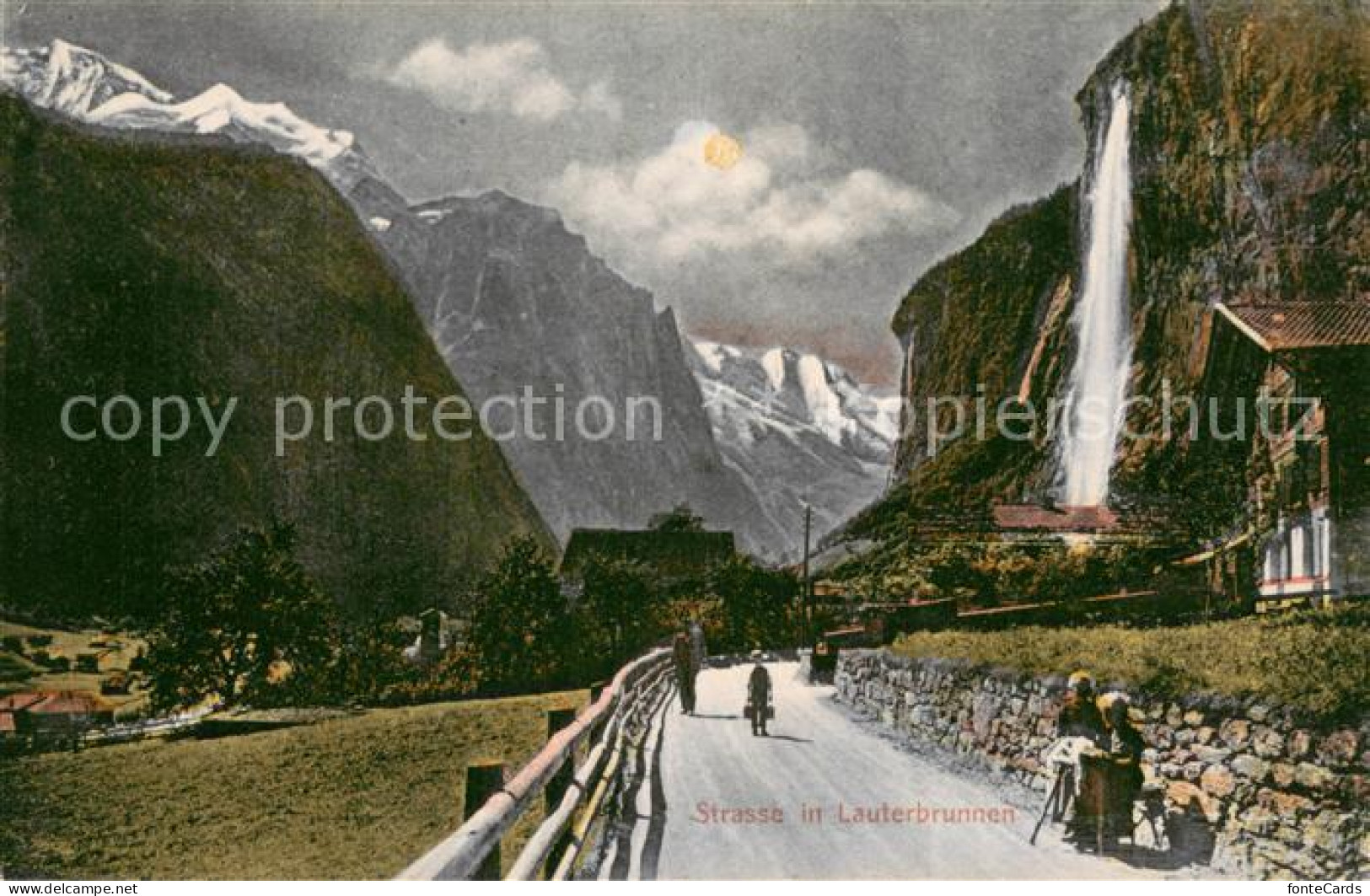 13716629 Lauterbrunnen BE Ortsstrasse Wasserfall Berner Alpen Lauterbrunnen BE - Otros & Sin Clasificación