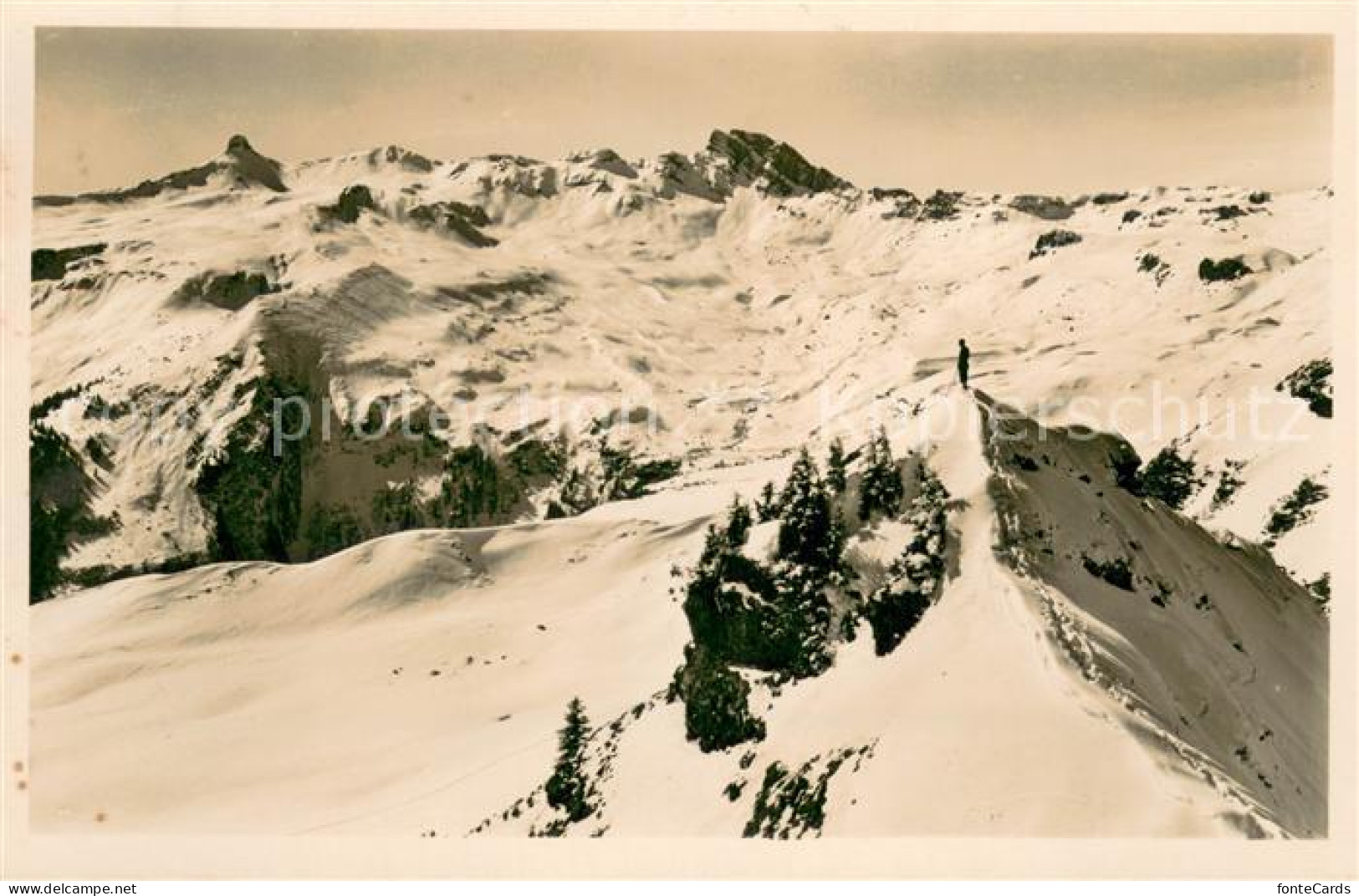 13715839 Flumserberg SG Blick Vom Prodkamm Gegen Spitzmeilen  - Otros & Sin Clasificación