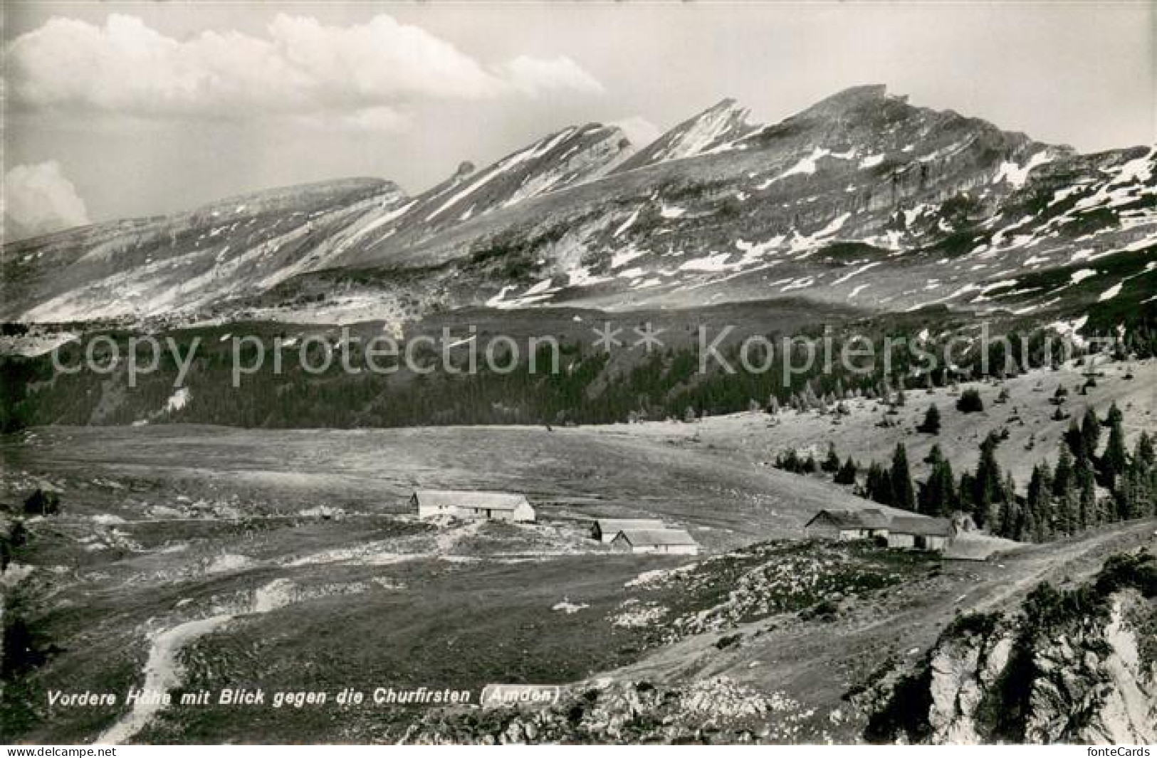 13715387 Amden SG Panorama Vordere Hoehe Mit Blick Gegen Die Churfirsten Amden S - Andere & Zonder Classificatie