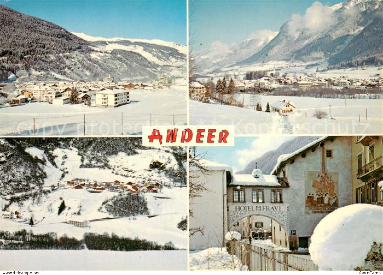 13713137 Andeer GR Winterpanorama Clugin Bei Andeer Dorfeingang Andeer GR - Other & Unclassified