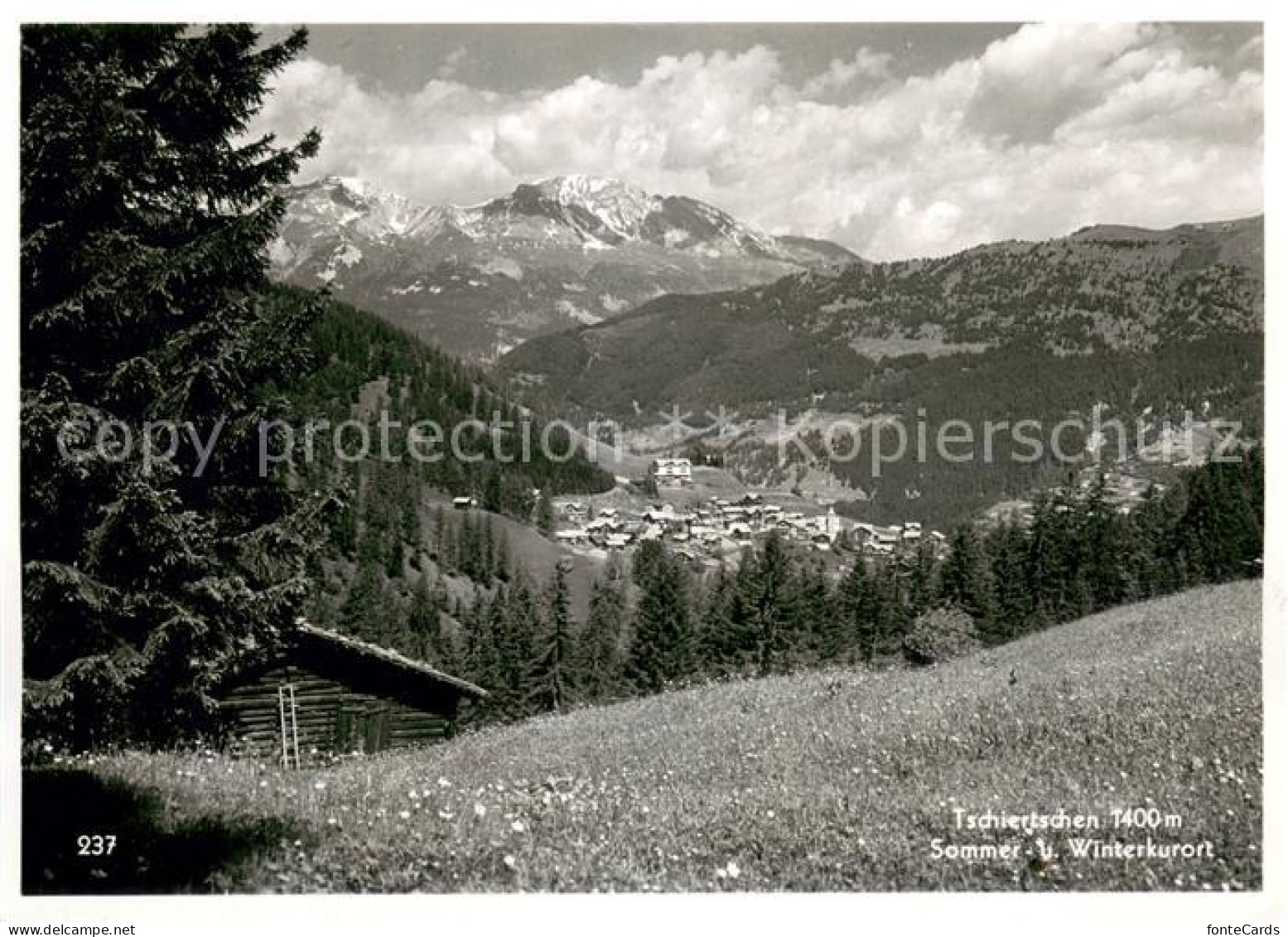 13712649 Tschiertschen Panorama Sommer- Und Winterkurort Alpen Bergwiesen Tschie - Other & Unclassified
