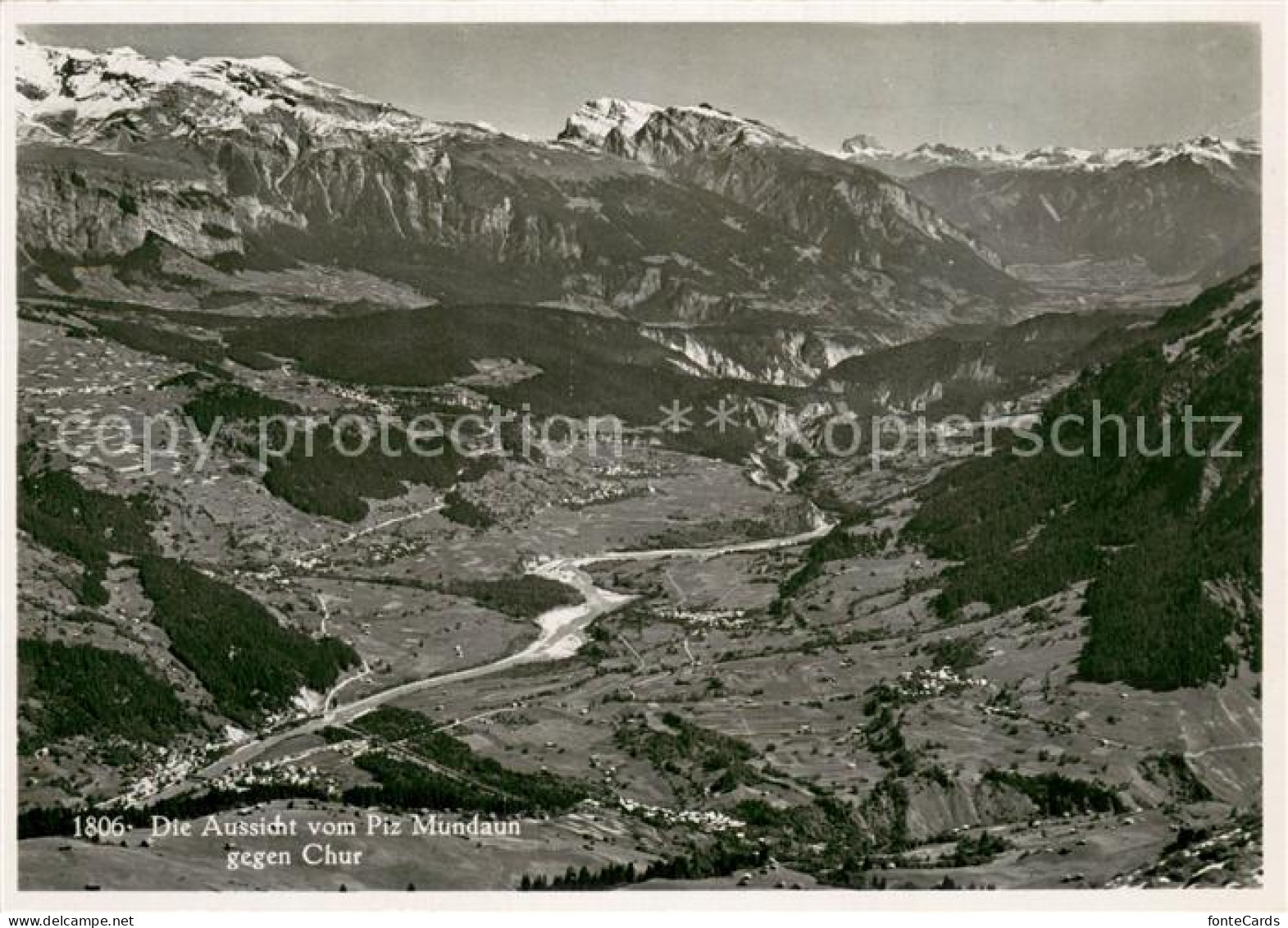 13712609 Chur GR Aussicht Vom Piz Mundaun Alpenpanorama Chur GR - Other & Unclassified