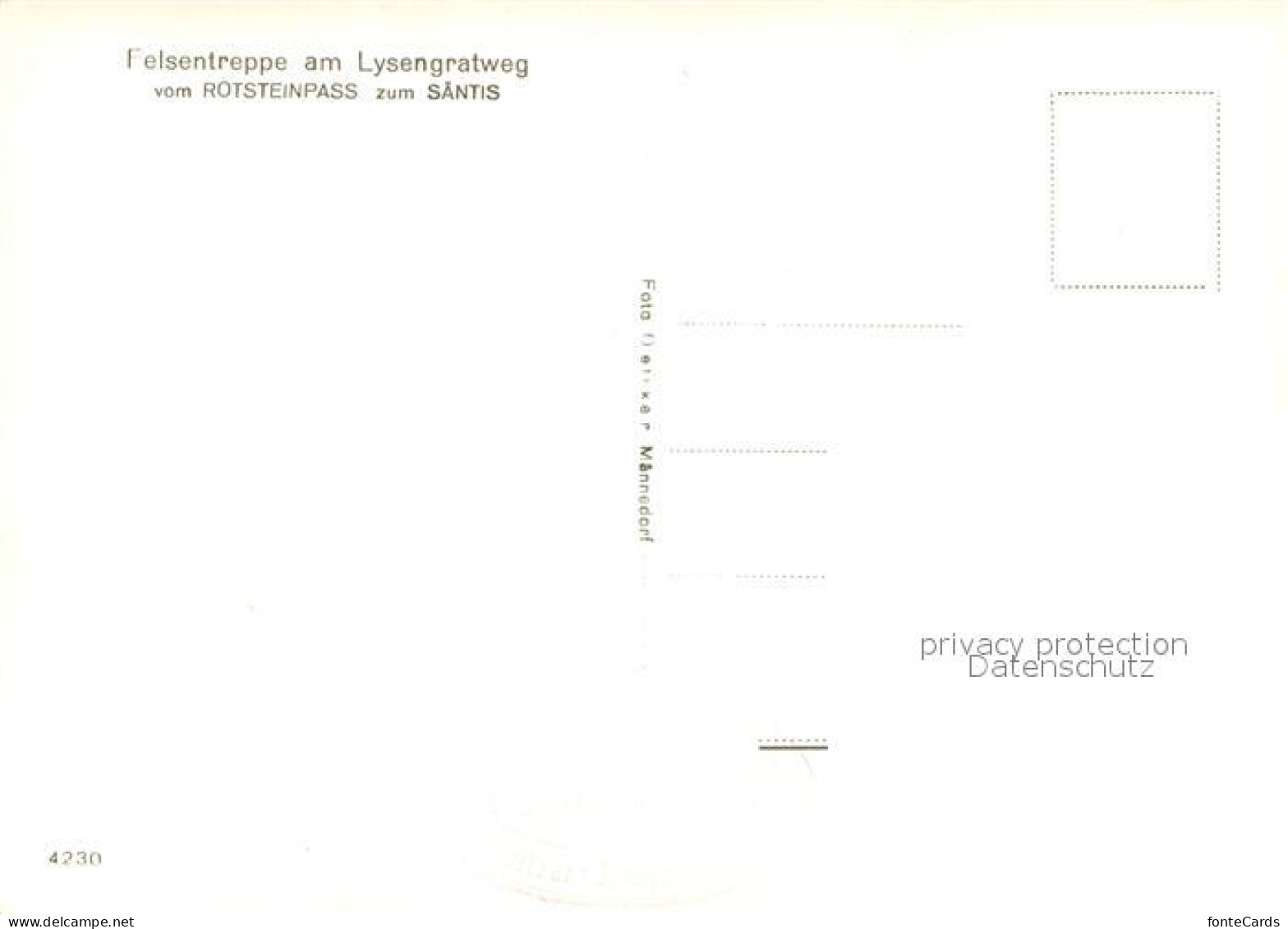 13712437 Lysengrat Felsentreppe Am Lysengratweg Vom Rotsteinpass Zum Saentis App - Other & Unclassified