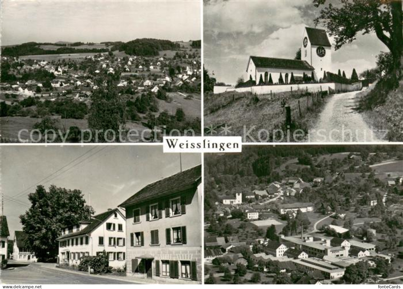 13711229 Weisslingen Panorama Kirche Ortspartie Fliegeraufnahme Weisslingen - Sonstige & Ohne Zuordnung