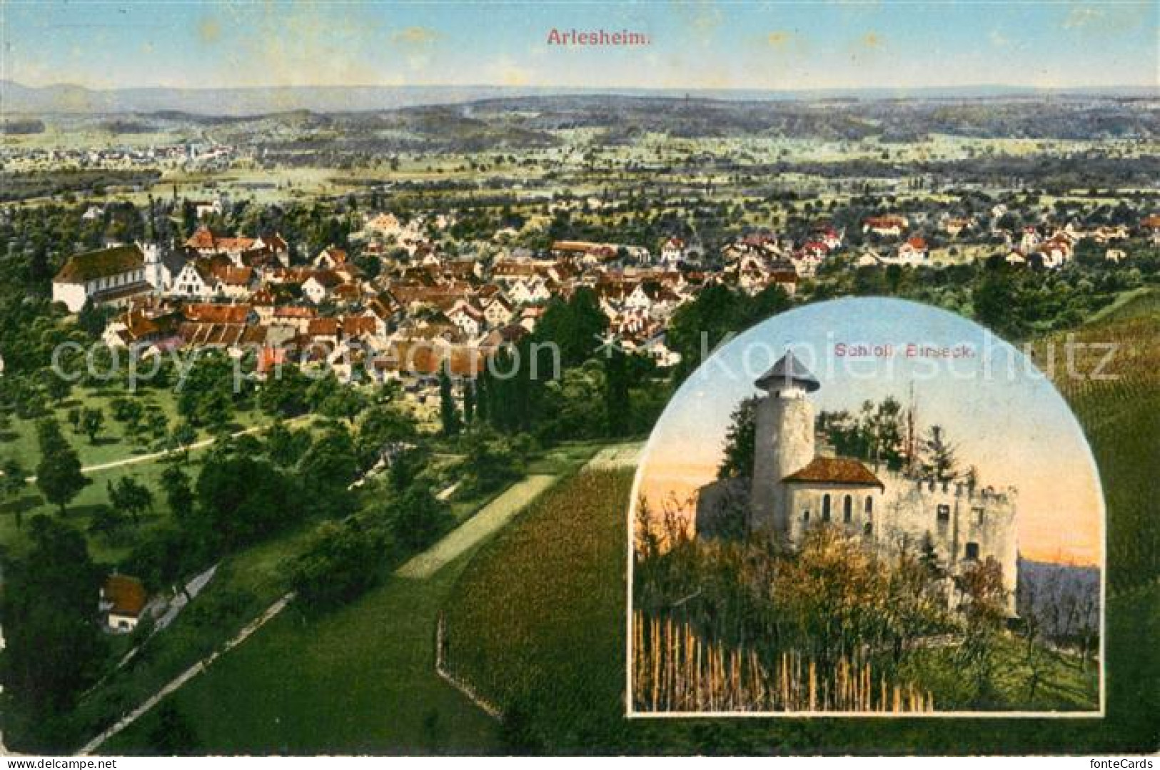 13710897 Arlesheim BL Panorama Schloss Birseck  - Andere & Zonder Classificatie