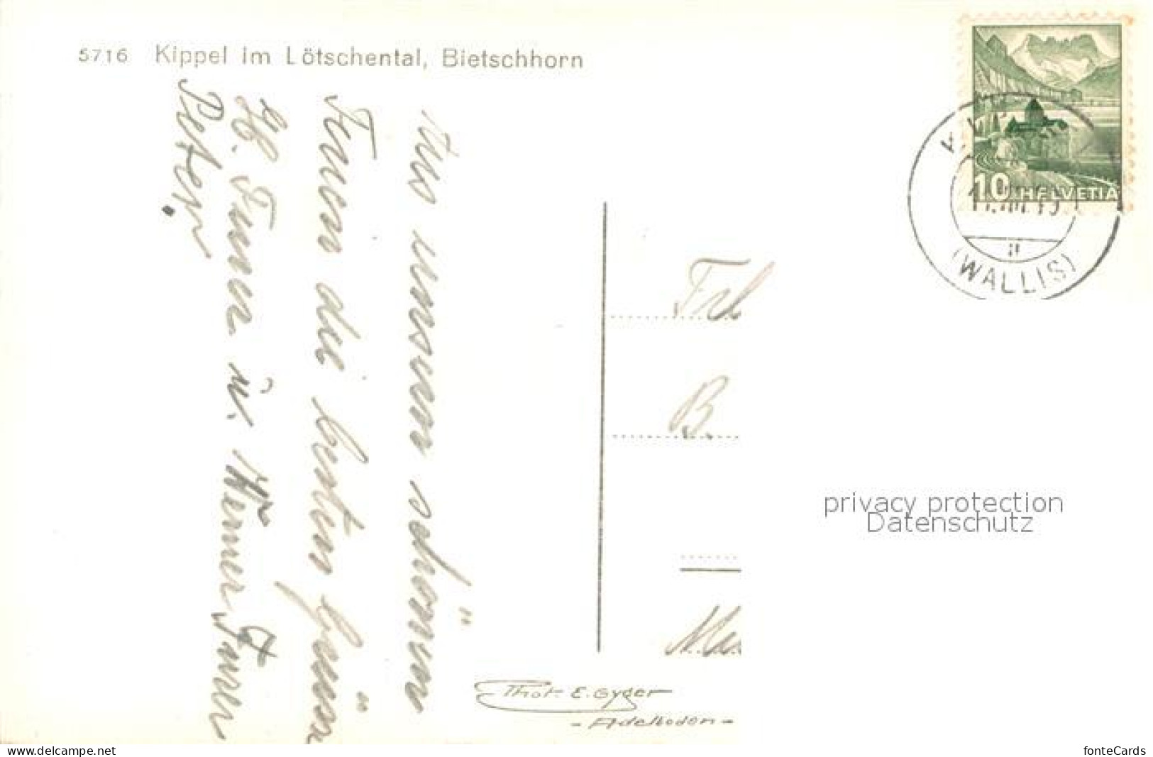 13710867 Kippel VS Im Loetschental Mit Bietschhorn  - Sonstige & Ohne Zuordnung