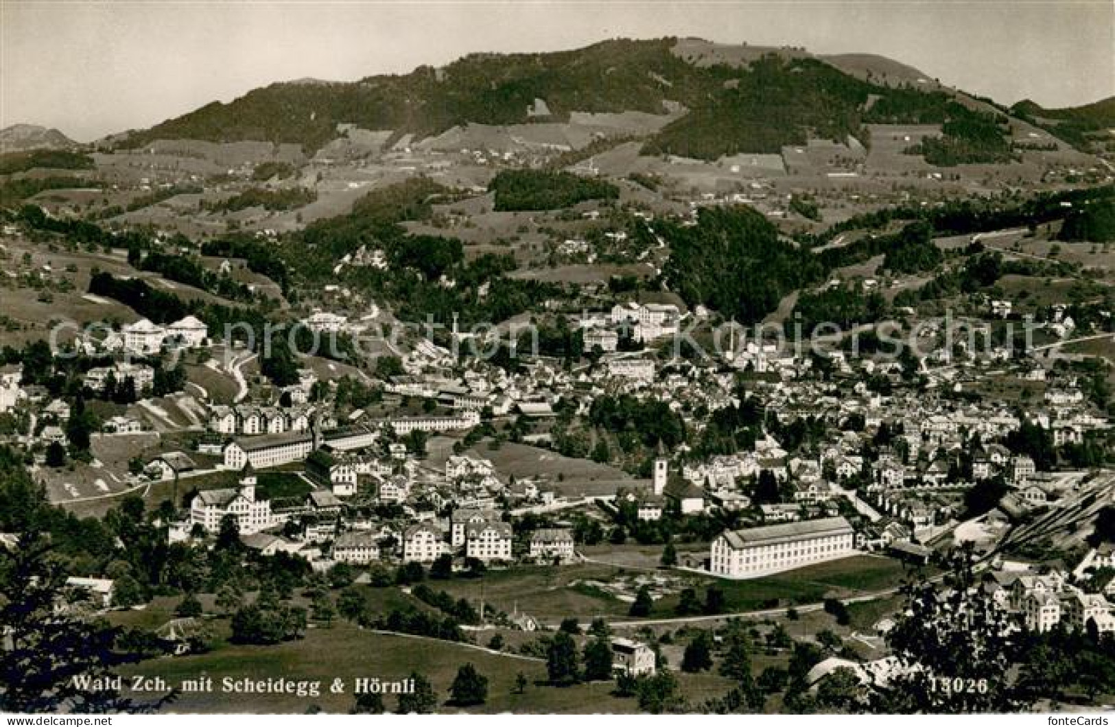 13710817 Wald ZH Fliegeraufnahme Mit Scheidegg Und Hoernli Wald ZH - Altri & Non Classificati