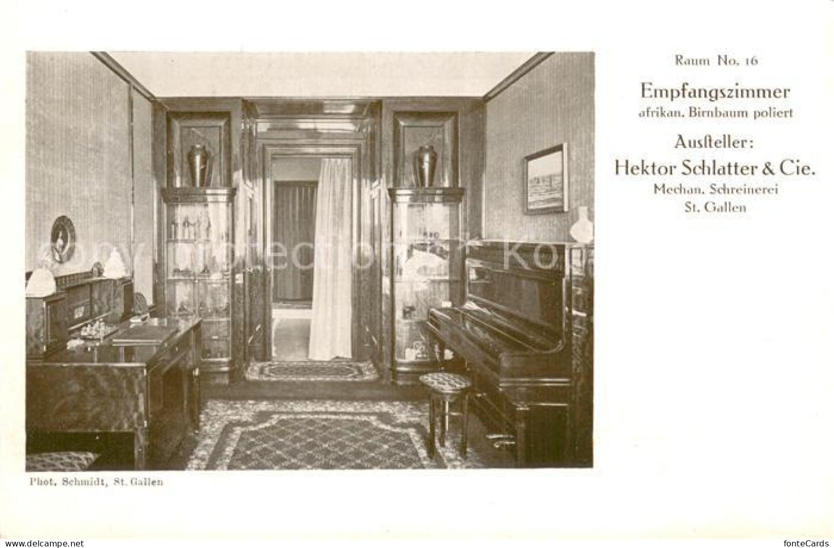 13710737 St Gallen SG Raumkunst Ausstellung 1912 Raum No 16 Empfangszimmer St Ga - Otros & Sin Clasificación