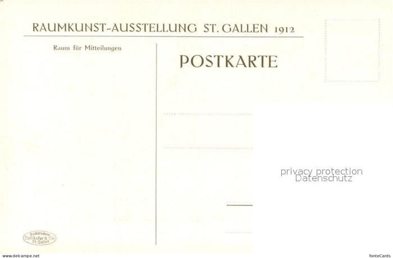13710737 St Gallen SG Raumkunst Ausstellung 1912 Raum No 16 Empfangszimmer St Ga - Andere & Zonder Classificatie