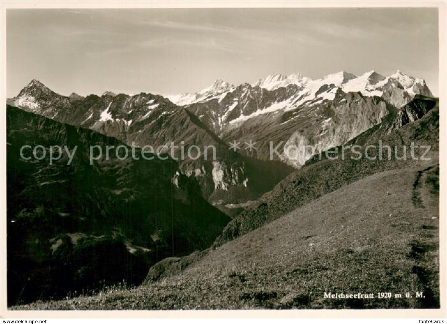 13710177 Melchsee-Frutt Bergwelt Berner Alpen Vom Balmeregghorn Aus Gesehen Melc - Other & Unclassified