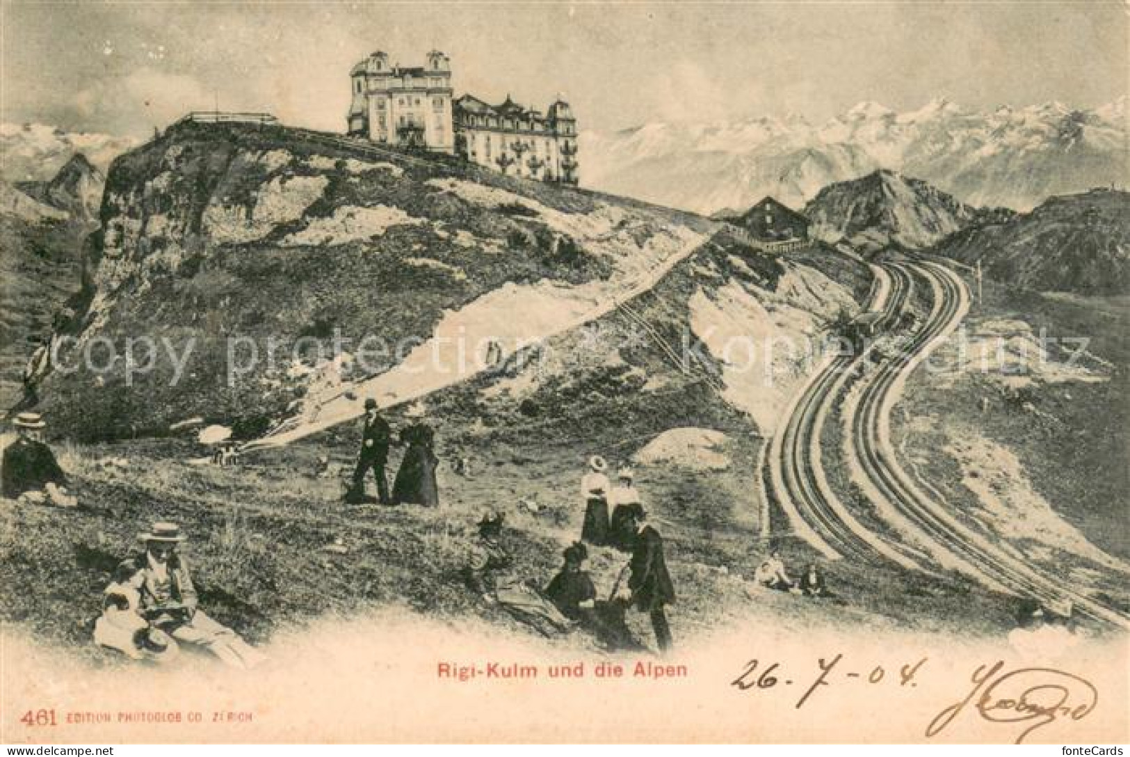 13710137 Rigi Kulm Berghotel Und Die Alpen Rigi Kulm - Altri & Non Classificati