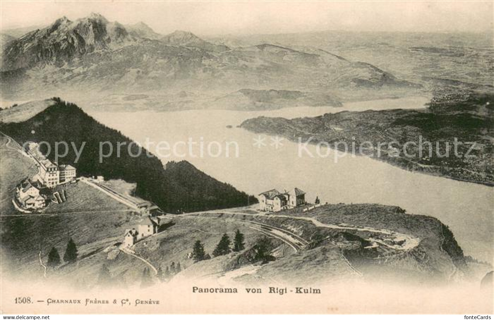 13710097 Rigi Kulm Panorama Vierwaldstaettersee Alpen Rigi Kulm - Other & Unclassified