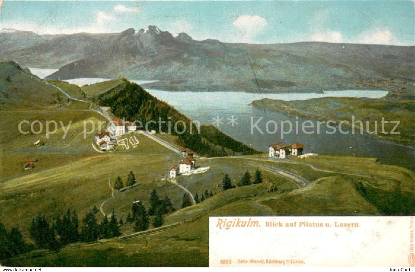 13709909 Rigi Kulm Blick Auf Pilatus Und Luzern Vierwaldstaettersee Rigi Kulm - Altri & Non Classificati