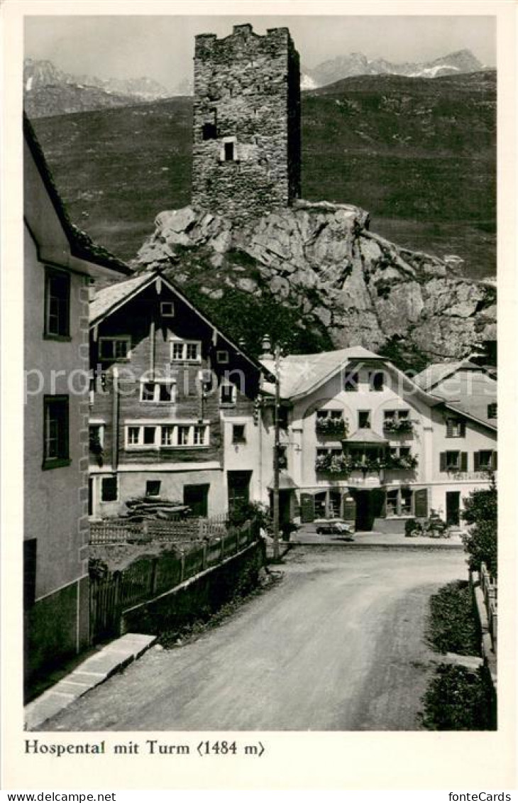 13709399 Hospental Mit Turm Hospental - Andere & Zonder Classificatie