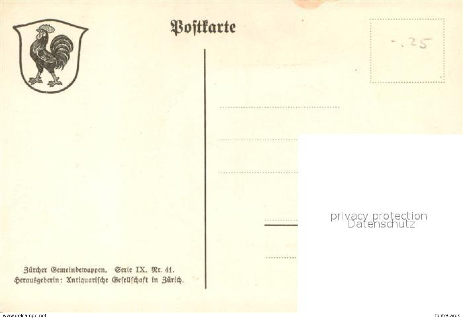 13707587 Ottenbach ZH Wappen Serie Zuercher Gemeindewappen Serie IX Nr. 41  - Other & Unclassified