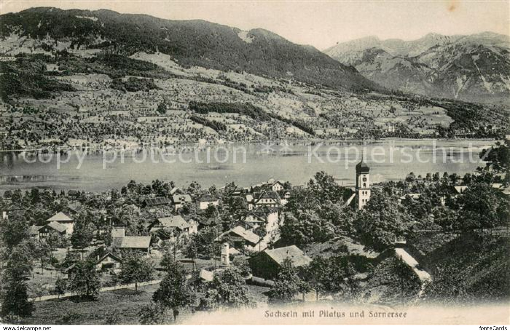 13707017 Sachseln OW Panorama Mit Pilatus Und Sarnersee Sachseln OW - Altri & Non Classificati