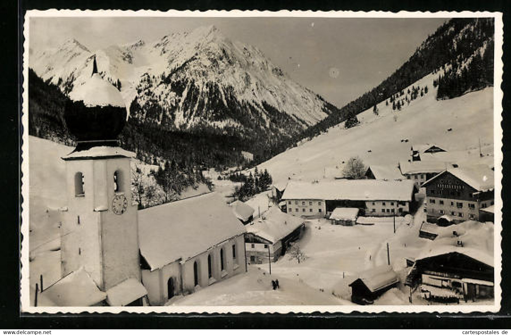 AK Namlos /Lechtaler Alpen, Ortspartie Mit Kirche Im Schnee  - Altri & Non Classificati
