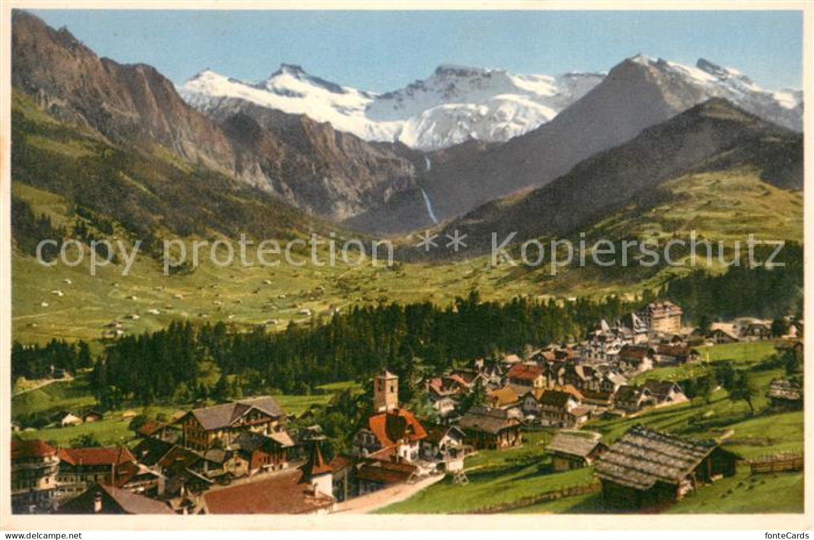 13706987 Adelboden Gesamtansicht Mit Steghorn Wildstrubel Fizer Berner Alpen Ade - Other & Unclassified
