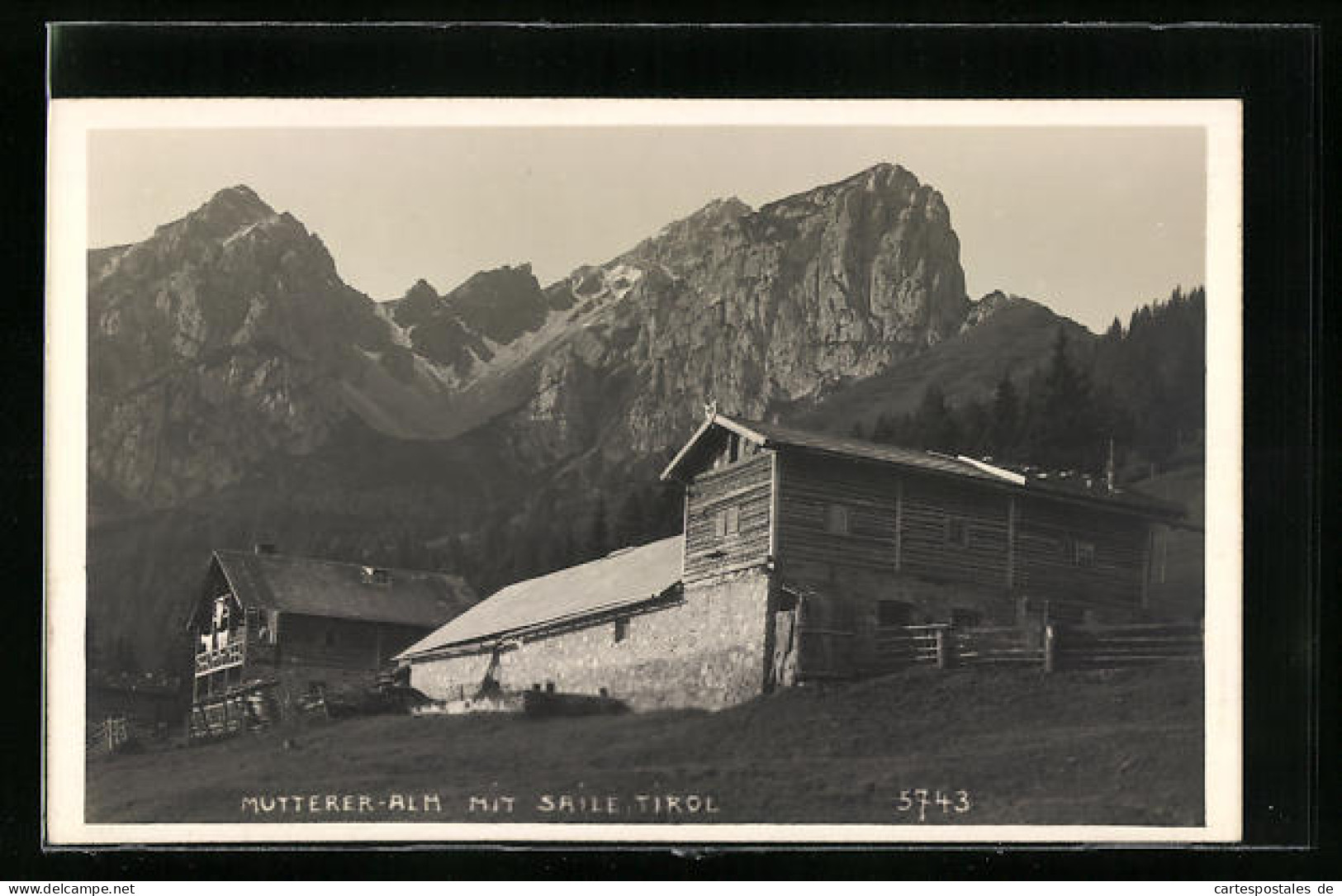AK Mutters, Gasthaus Mutterer Alm Mit Saile  - Other & Unclassified