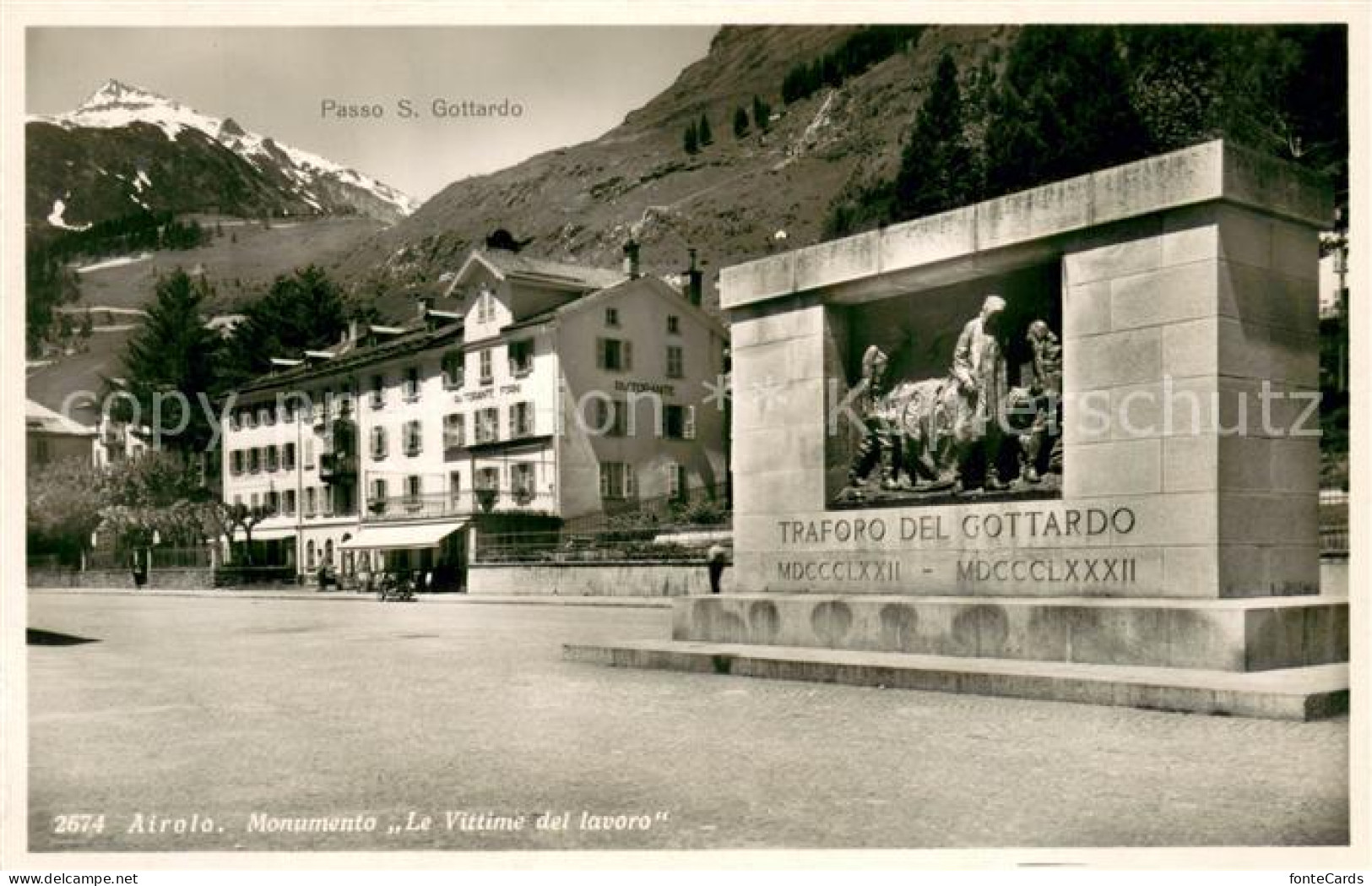 13697509 Airolo Monumento Le Vittime Del Lavoro Airolo - Other & Unclassified